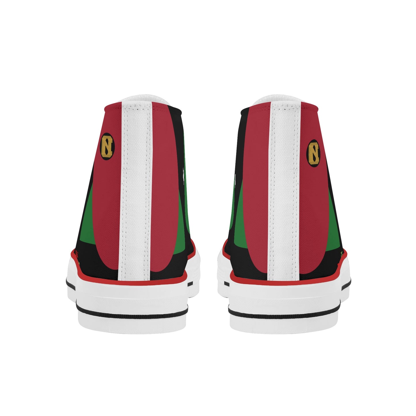 Women's Classic High Top Canvas Shoes - St Kitts & Nevis