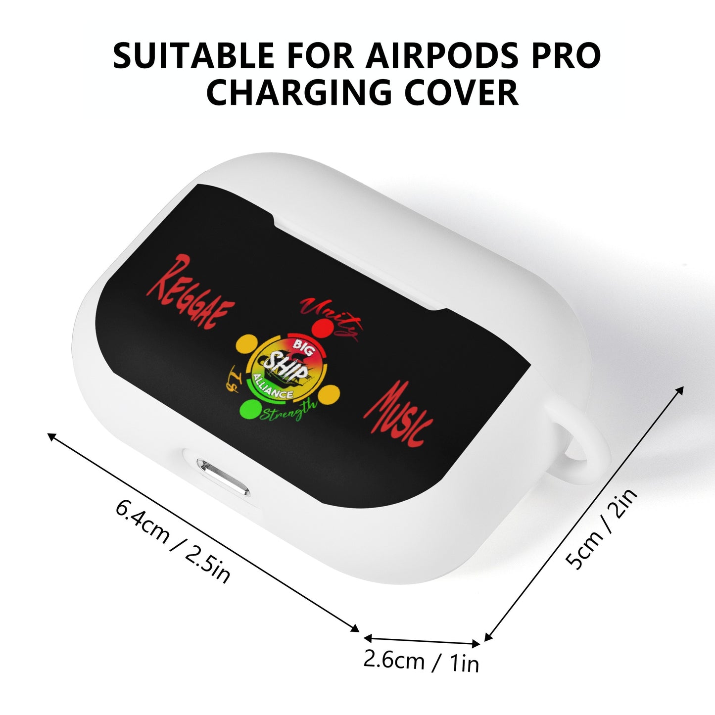 Big Ship Alliance Fashionable White Air Pods Case Cover