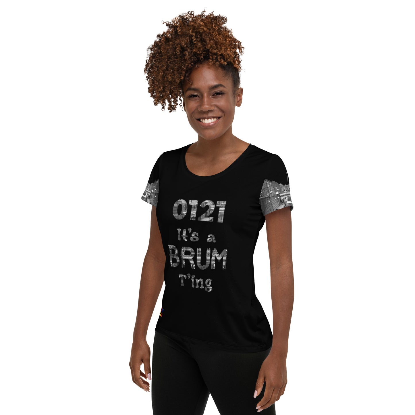 It's A Brum T'ing 0121 All-Over Print Women's Athletic T-Shirt