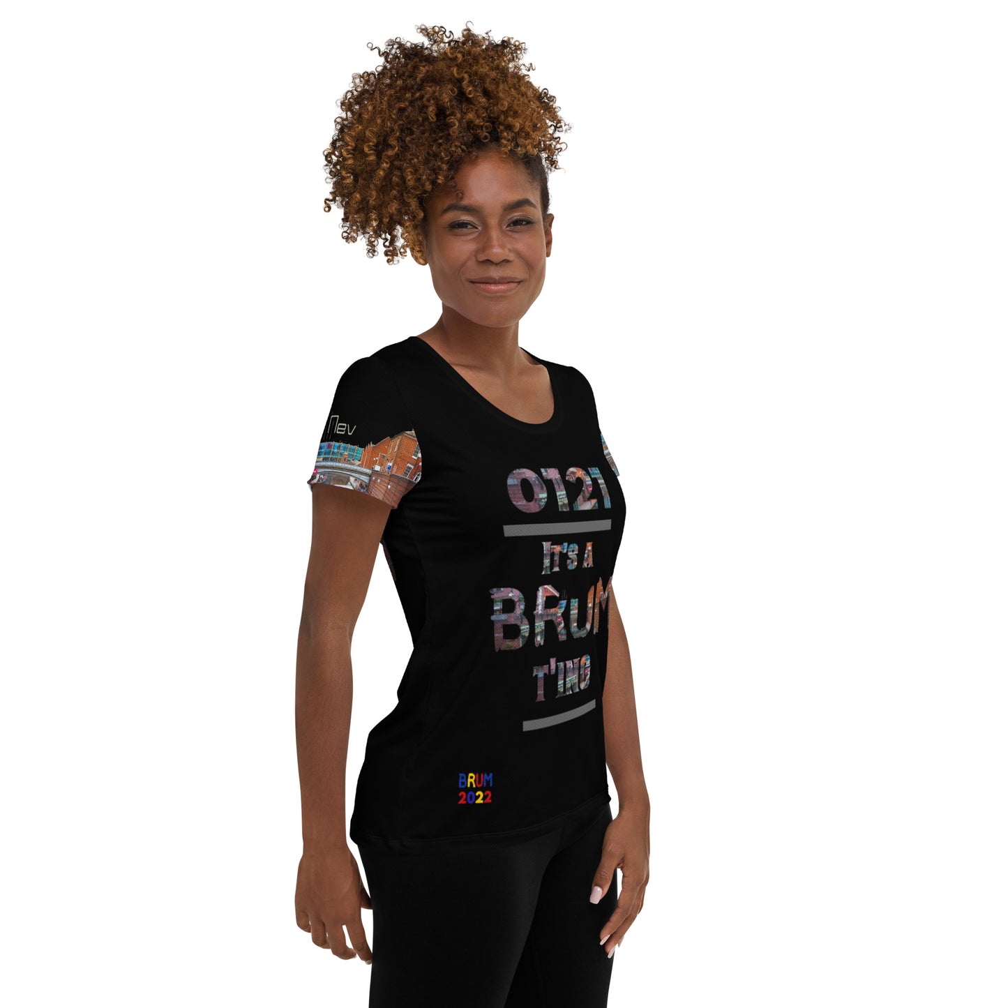 0121 It's A Brum T'ing All-Over Print Women's Athletic T-shirt