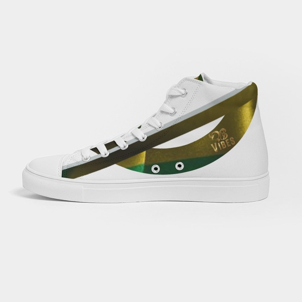 Essence Of Jamaica  Women's High Top Canvas Shoes