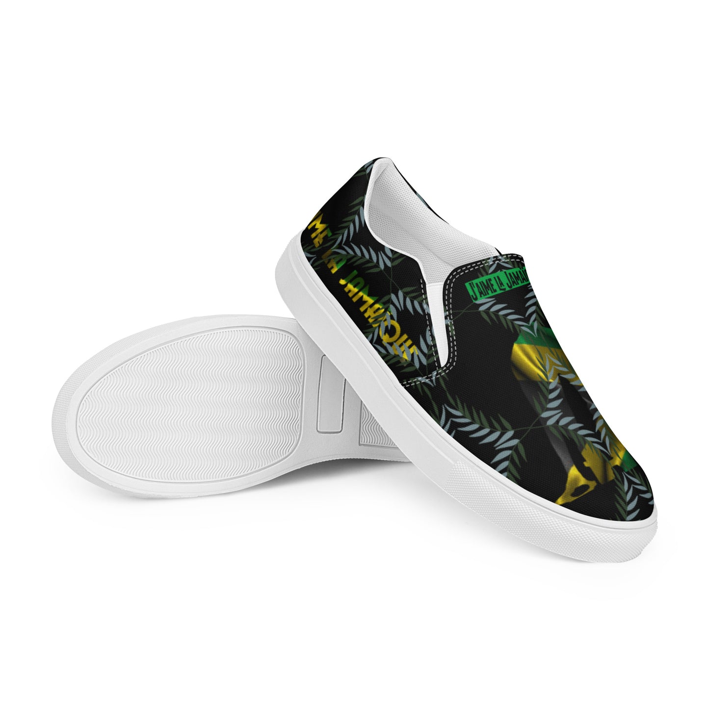 Love Jamaica - Nev custom-wear men’s slip-on canvas shoes